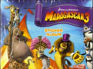 MADAGASCAR 3 - 1 CELLOPHANE ALBUM + 50 SACHETS - EDIBAS EDITION 2012 - Picture 1 of 1