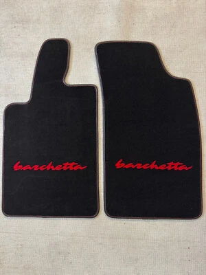 Alfombra Coche Alfombrillas Fiat Barchetta 2000-2005 Terciopelo SW Logo Rojo NO32 - Imagen 1 de 2
