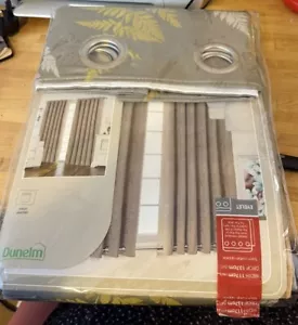 Dunelm Eyelet Curtains - Fern Design - Picture 1 of 3
