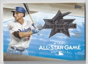 Topps Series 1 2018 #ASTM-CSE Corey Seager All-Star Game Medallion Gold #d 45/50 - Imagen 1 de 1