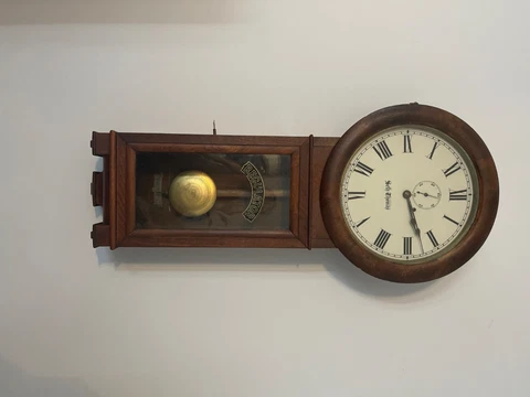 Antique Seth Thomas No. 2 Weight Driven Regulator Wall Clock 8-Day Cover