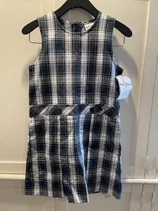 Becky Thatcher Elderware Girls Plaid Uniform Dress Sz 7 Model 94 NWT - Picture 1 of 5