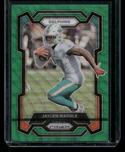 2023 Panini Prizm #185 Jaylen Waddle Green Wave Miami Dolphins Football Card - Picture 1 of 2