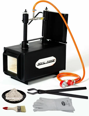 DEVIL FORGE DFPROF2+1D/2" Schmelzofen Schmiedeofen Gasofen Gasbrenner Propangas