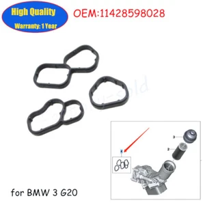 Nuevo Juego de Sello de Junta de Filtro de Aceite Apto para BMW 3 G20 11428598028 - Imagen 1 de 7