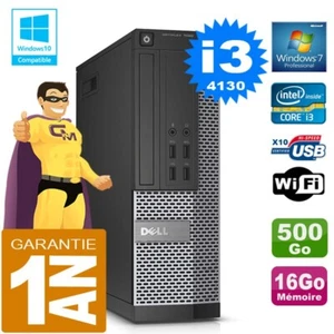 PC DELL 7020 SFF Core I3-4130 RAM 16Go Scheibe 500 GB Dvd-Brenner Wifi W7 - Bild 1 von 4