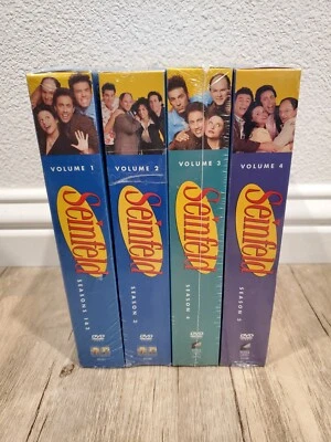 SEINFELD Complete DVD Seasons 1-5 BRAND NEW SEALED (4 box set lot, 16 discs) - Image 1 of 4