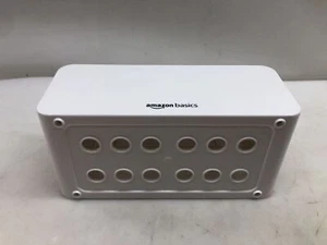 Amazon Basics Kabelbox zum Verstecken und Organisieren, Weiss - Afbeelding 1 van 6
