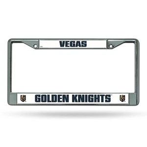 Golden Knights Las Vegas Cromado Placa Marco Deportes Fanático Automotriz - Imagen 1 de 1