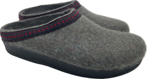 Stegmann Men's Wool Clogs Poly Sole Stone with Red Braid Size 8.5