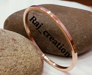 100% Heavy Copper Round Bangle Bracelet Pure Copper Bracelet Thick Copper 7mm - Picture 1 of 4