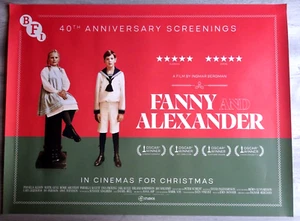 Fanny and Alexander Quad Poster BFI Original 2022 Re-Release Ingmar Bergman - Picture 1 of 4