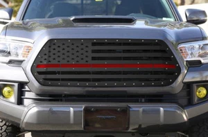 Custom Aftermarket Steel Grille Kit for 2016-2017 Toyota Tacoma RED LIVES MATTER - Bild 1 von 3