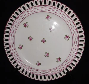 Assiette ajourée aux roses  Rovina Epinal  17,5 cm - Imagen 1 de 4