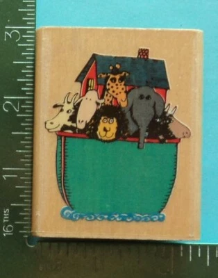 NOAHS ARK Rubber Stamp by Rubber Stampede  Religious   Animals - Image 1 of 2