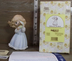 Precious moments Wishes For The World 1999 Enesco 530018 Millennium Figure NIB - Picture 1 of 12