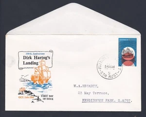 1966 ANNIVERSARY DIRK HARTOG'S LANDING DECIMAL STAMP ROYAL FIRST DAY COVER #3 - Bild 1 von 1