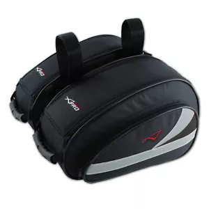 Borse Coppia Laterali Tessuto Cordura Universali Moto Sportiva Naked Nero - Imagen 1 de 1