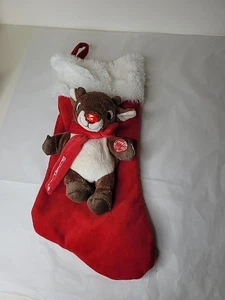 Rudolph das rotnasige Rentier singender Strumpf DanDee Collector's Choice funktioniert - Bild 1 von 19