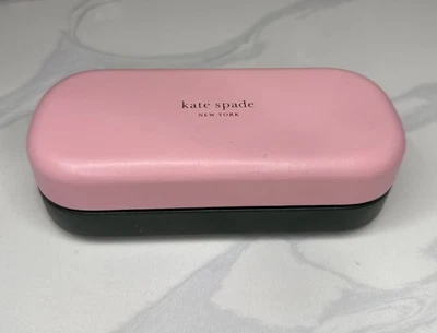 Estuche para gafas Kate Spade rosa verde carcasa dura Nueva York gafas de sol gafas Foto 1 de 4