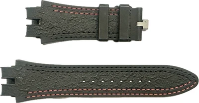 Correa de reloj Roger Dubuis 28 mm x 21 mm de goma negra EX45S-EX47S/STD genuina nueva Foto 1 de 2