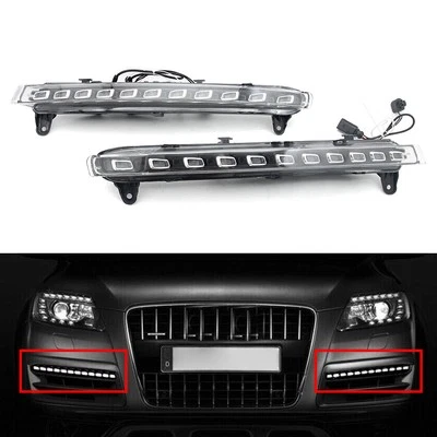 LED Daytime Running Light Turn Signal Fog Lamp For Audi Q7 2006-2009 - Image 1 of 4