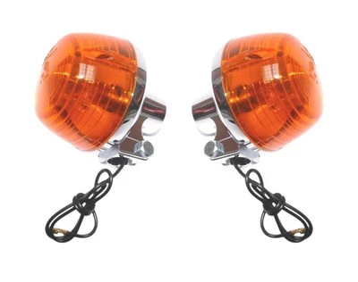 2x clignotants avant pour HONDA CB CJ CM 50 CX CY ST XL Z 50 80 125 185 250 400 - Photo 1/4