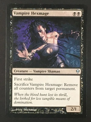 MTG Vampire Hexmage Zendikar Regular Moderately Played English - Image 1 of 4