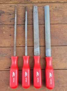 Juego de raspaduras de archivos mecánicos MAC Tools 4 piezas HRF8A SF8A MF8A RF8A asas rojas - Imagen 1 de 7