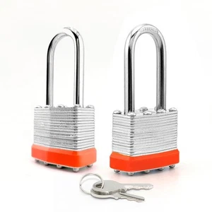 Lock Laminated keyed Padlock (1-9/16", 40mm), keyed Alike Locks, Long Shackle... - Picture 1 of 9
