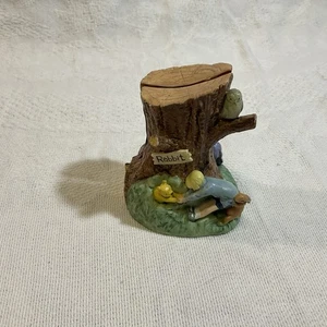 MCF Midwest of Cannon Falls Hinged Diorama Pooh Stuck Rabbit's Tree Trunk House - Picture 1 of 8