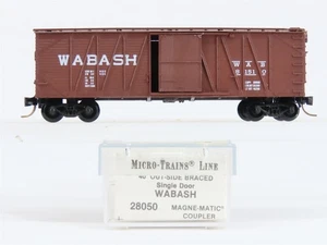 N Scale Micro-Trains MTL 28050 WAB Wabash 40' Out-Side Braced Boxcar #81510 - Picture 1 of 10