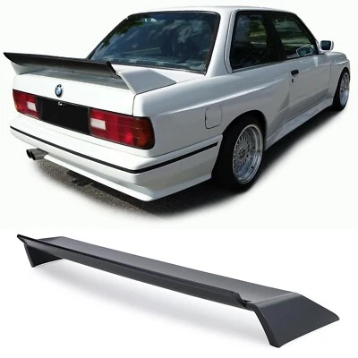 ✅BMW E30 后扰流板 Wing Evo Sport Look ABS 塑料 免运费 ✅ — 第 1/4 张图片