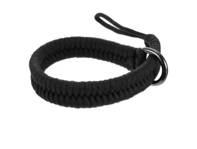 Strong Camera Wrist Strap Paracord Braided Wristband - Black - UK STOCK - Image 1 of 3