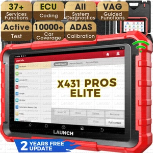 2025 LAUNCH X431 PRO ELITE OBD2 Car Scan Tool Diagnostic Scanner ECU Coding - Picture 1 of 17