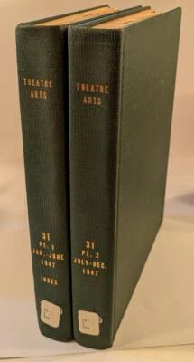 Theatre Arts 1947, Vol. 31 Complete Year, Vintage Bound Magazines w/ Covers - Image 1 of 4