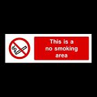 No Smoking Area 300x100mm Plastic Sign OR Sticker (PS5)