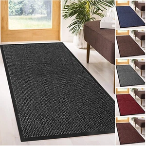 Heavy Duty Rubber Barrier Mat Non Slip Door Mats Hallway Runner Rugs Kitchen Rug - Picture 1 of 70