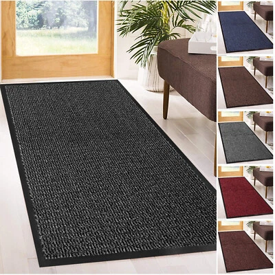 Heavy Duty Rubber Barrier Mat Non Slip Door Mats Hallway Runner Rugs Kitchen Rug - Image 1 of 4