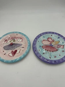 "Juego de platos bailarina Hausenware Mary Jane Mitchell 2002 vintage pintado a mano de 8""" - Imagen 1 de 4