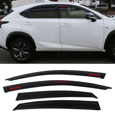 Fit 15-21 Lexus NX300h Smoke Window Visor Smoke Rain Shade Guard Deflector - Изображение 1 из 2