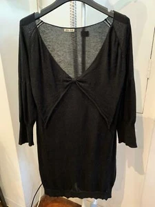 100% Authentic MiuMiu knitted dress - Colour Black size M - Picture 1 of 6