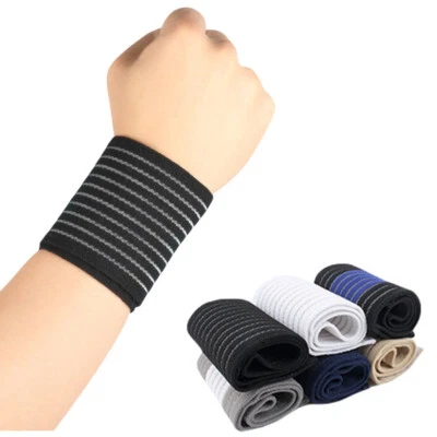 1 Pair Sports Wrist Brace Bandage Training Basketball Fitness Stretchy Wristband - Image 1 of 3