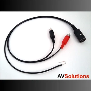 B&O Bang & Olufsen 7-Pin Socket to RCA Plugs + Earth Lead for BeoGram HQ - 9 M - Picture 1 of 24