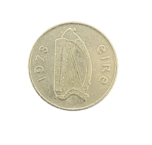 IRELAN 1978 COIN 10 PENCE, SALMON, HARP - Picture 1 of 2