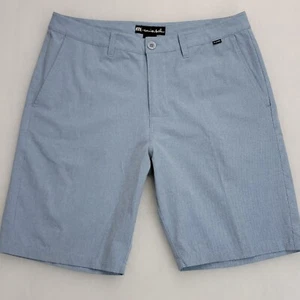 Travis Mathew Mens Beck Performance Stretch Chino Golf Links Shorts Size 34 Blue - Picture 1 of 12