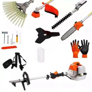 Decespugliatore a scoppio 5 in 1 tagliasiepi abbacchiatore motosega 52cc 2 tempi - Foto 1 di 6