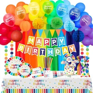 489 Pieces Happy Birthday Decorations Kit, All-in-1 Festive Party Decor Suppl... - Picture 1 of 7