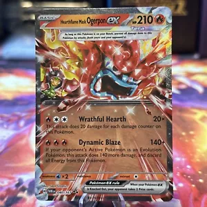 Hearthflame Mask Ogerpon ex Twilight Masquerade 040/167 Pokemon TCG NM/M Holo - Picture 1 of 2