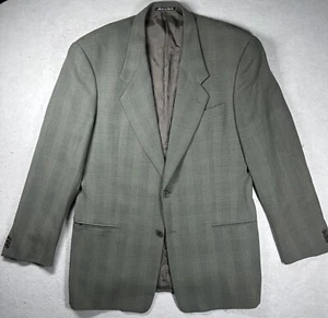 VTG Giorgio Armani Le Collezioni Wool Blazer 42L Suit Jacket Made In Italy - Picture 1 of 22